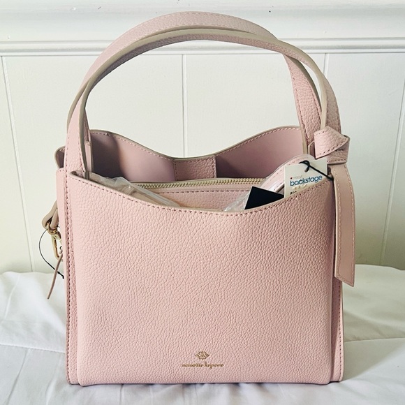 Nanette Lepore Handbags - Nanette Lepore Rosewater Becket Satchel/Sling Light Pink Pebbled Leather bag